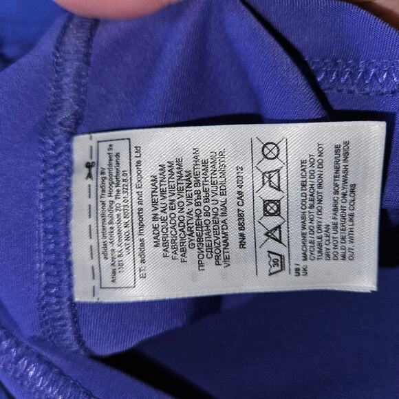 Adidas x Stella McCartney Purple Racerback Stretchy Performance Tank Size Medium - Picture 5 of 6